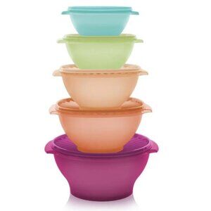 NEW - Authentic Tupperware Servalier® 5 Bowl Set (SVRST1)